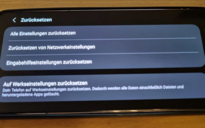 Wie setze ich mein Android-Smartphone auf Werkseinstellungen zurück?